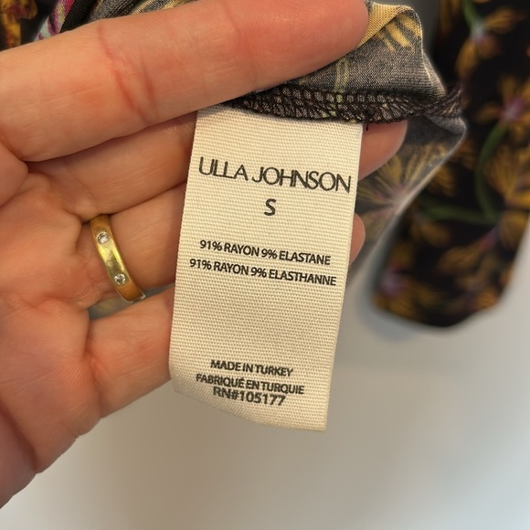 Ulla Johnson Aurelia Turtleneck Floral Long Sleeve Top - Picture 3 of 9